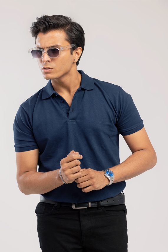 mens polo navy