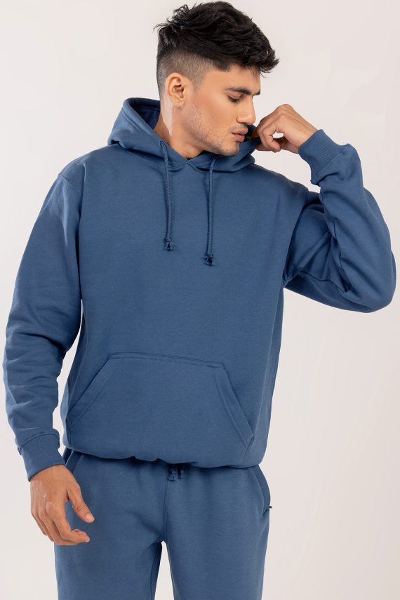 mens denim pullover hoodie