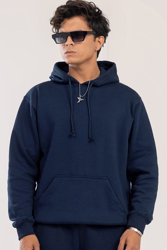 mens navy pullover hoodie