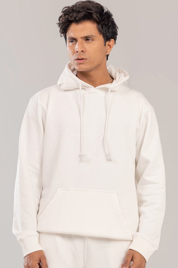 mens white pullover hoodie